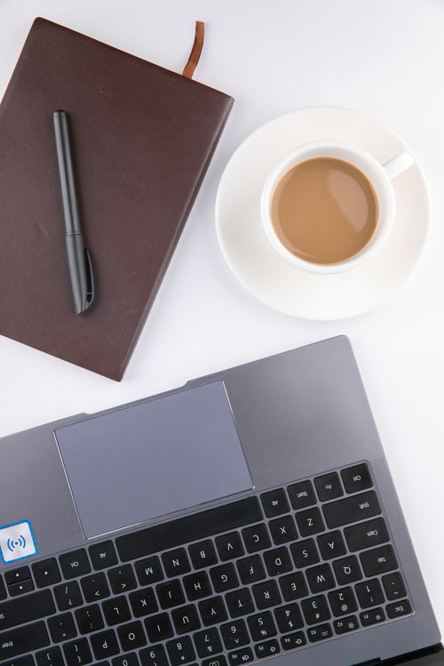 筆記本電腦辦公文具辦公用品商務攝影圖 攝影